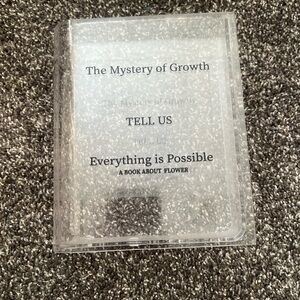 Clear Book Cover with Inspirational Text